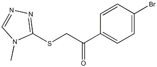 1-(4-bromophenyl)-2-[(4-methyl-1,2,4-triazol-3-yl)sulfanyl]ethanone Structure