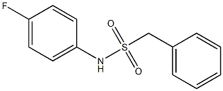 N-(4-fluorophenyl)-1-phenylmethanesulfonamide Struktur