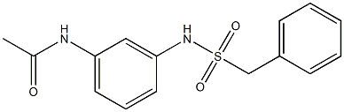N-[3-(benzylsulfonylamino)phenyl]acetamide Structure