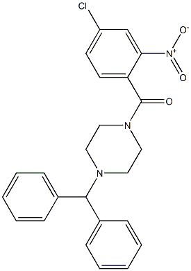 (4-benzhydrylpiperazin-1-yl)-(4-chloro-2-nitrophenyl)methanone
