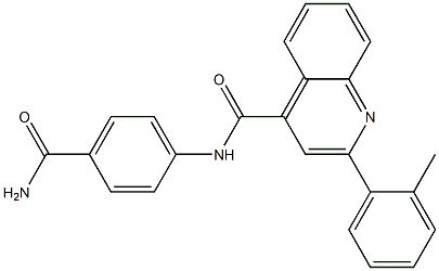 N-(4-carbamoylphenyl)-2-(2-methylphenyl)quinoline-4-carboxamide