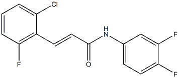  (E)-3-(2-chloro-6-fluorophenyl)-N-(3,4-difluorophenyl)prop-2-enamide