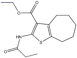 ethyl 2-(propanoylamino)-5,6,7,8-tetrahydro-4H-cyclohepta[b]thiophene-3-carboxylate