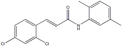 (E)-3-(2,4-dichlorophenyl)-N-(2,5-dimethylphenyl)prop-2-enamide Struktur