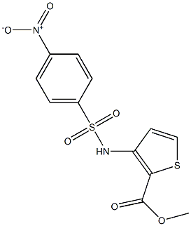  methyl 3-[(4-nitrophenyl)sulfonylamino]thiophene-2-carboxylate