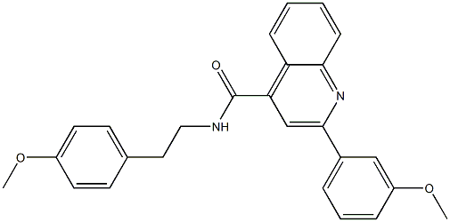  2-(3-methoxyphenyl)-N-[2-(4-methoxyphenyl)ethyl]quinoline-4-carboxamide
