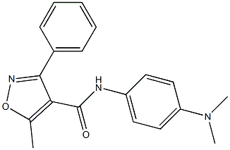 N-[4-(dimethylamino)phenyl]-5-methyl-3-phenyl-1,2-oxazole-4-carboxamide Structure