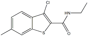 3-chloro-N-ethyl-6-methyl-1-benzothiophene-2-carboxamide Structure