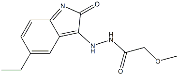 N'-(5-ethyl-2-oxoindol-3-yl)-2-methoxyacetohydrazide