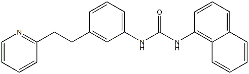 1-naphthalen-1-yl-3-[3-(2-pyridin-2-ylethyl)phenyl]urea