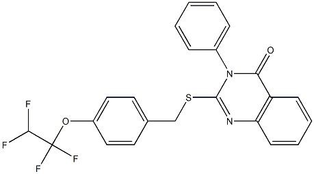  3-phenyl-2-[[4-(1,1,2,2-tetrafluoroethoxy)phenyl]methylsulfanyl]quinazolin-4-one