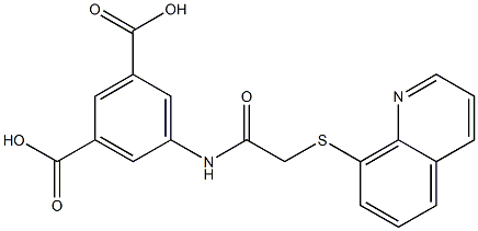 5-[(2-quinolin-8-ylsulfanylacetyl)amino]benzene-1,3-dicarboxylic acid