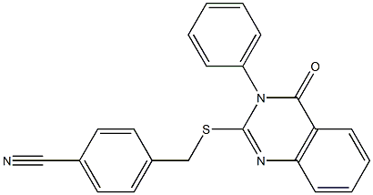  4-[(4-oxo-3-phenylquinazolin-2-yl)sulfanylmethyl]benzonitrile