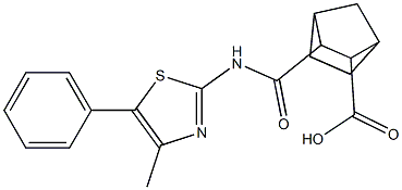 2-[(4-methyl-5-phenyl-1,3-thiazol-2-yl)carbamoyl]bicyclo[2.2.1]heptane-3-carboxylic acid