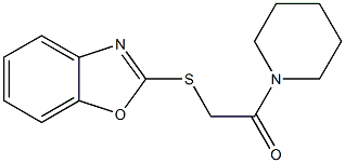 2-(1,3-benzoxazol-2-ylsulfanyl)-1-piperidin-1-ylethanone