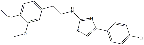 4-(4-chlorophenyl)-N-[2-(3,4-dimethoxyphenyl)ethyl]-1,3-thiazol-2-amine Structure