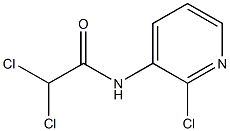 2,2-dichloro-N-(2-chloropyridin-3-yl)acetamide,,结构式