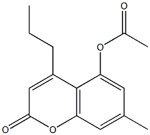 (7-methyl-2-oxo-4-propylchromen-5-yl) acetate