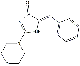 (5Z)-5-benzylidene-2-morpholin-4-yl-1H-imidazol-4-one Structure