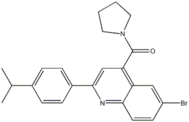 [6-bromo-2-(4-propan-2-ylphenyl)quinolin-4-yl]-pyrrolidin-1-ylmethanone|