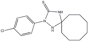  2-(4-chlorophenyl)-1,2,4-triazaspiro[4.7]dodecane-3-thione