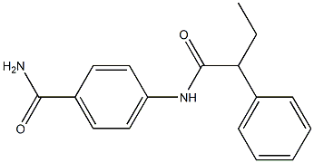 4-(2-phenylbutanoylamino)benzamide,,结构式