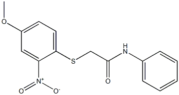 2-(4-methoxy-2-nitrophenyl)sulfanyl-N-phenylacetamide|