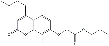 propyl 2-(4-butyl-8-methyl-2-oxochromen-7-yl)oxyacetate