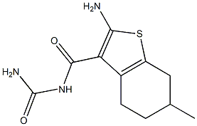 2-amino-N-carbamoyl-6-methyl-4,5,6,7-tetrahydro-1-benzothiophene-3-carboxamide