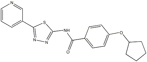 4-cyclopentyloxy-N-(5-pyridin-3-yl-1,3,4-thiadiazol-2-yl)benzamide