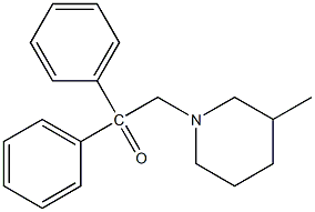 1-(3-methylpiperidin-1-yl)-2,2-diphenylethanone,,结构式