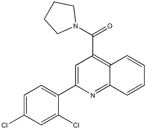 [2-(2,4-dichlorophenyl)quinolin-4-yl]-pyrrolidin-1-ylmethanone