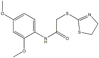 2-(4,5-dihydro-1,3-thiazol-2-ylsulfanyl)-N-(2,4-dimethoxyphenyl)acetamide