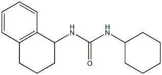 1-cyclohexyl-3-(1,2,3,4-tetrahydronaphthalen-1-yl)urea Structure