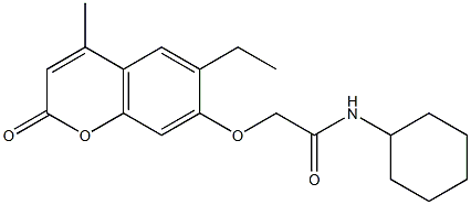 N-cyclohexyl-2-(6-ethyl-4-methyl-2-oxochromen-7-yl)oxyacetamide