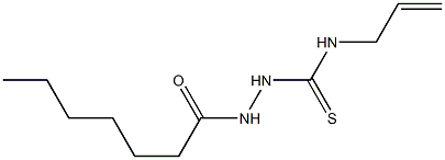 1-(heptanoylamino)-3-prop-2-enylthiourea,,结构式