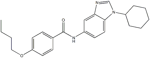 4-butoxy-N-(1-cyclohexylbenzimidazol-5-yl)benzamide