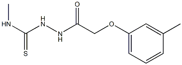 1-methyl-3-[[2-(3-methylphenoxy)acetyl]amino]thiourea