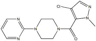 (4-chloro-2-methylpyrazol-3-yl)-(4-pyrimidin-2-ylpiperazin-1-yl)methanone