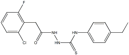  1-[[2-(2-chloro-6-fluorophenyl)acetyl]amino]-3-(4-ethylphenyl)thiourea