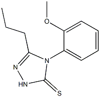 4-(2-methoxyphenyl)-3-propyl-1H-1,2,4-triazole-5-thione,,结构式