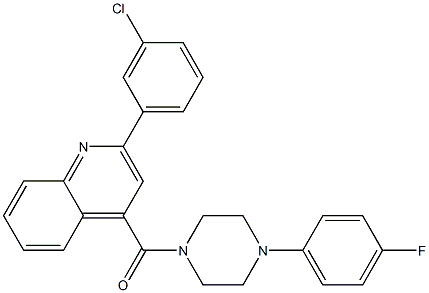 [2-(3-chlorophenyl)quinolin-4-yl]-[4-(4-fluorophenyl)piperazin-1-yl]methanone