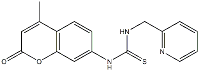 1-(4-methyl-2-oxochromen-7-yl)-3-(pyridin-2-ylmethyl)thiourea