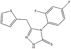 4-(2,4-difluorophenyl)-3-(thiophen-2-ylmethyl)-1H-1,2,4-triazole-5-thione
