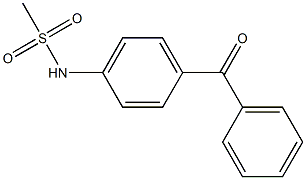 N-(4-benzoylphenyl)methanesulfonamide Struktur