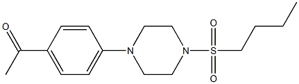 1-[4-(4-butylsulfonylpiperazin-1-yl)phenyl]ethanone