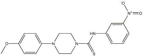  4-(4-methoxyphenyl)-N-(3-nitrophenyl)piperazine-1-carbothioamide