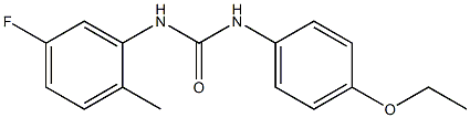 1-(4-ethoxyphenyl)-3-(5-fluoro-2-methylphenyl)urea,,结构式