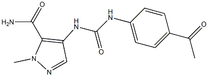 4-[(4-acetylphenyl)carbamoylamino]-2-methylpyrazole-3-carboxamide