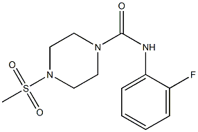N-(2-fluorophenyl)-4-methylsulfonylpiperazine-1-carboxamide|